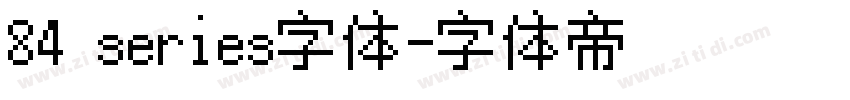 84 series字体字体转换